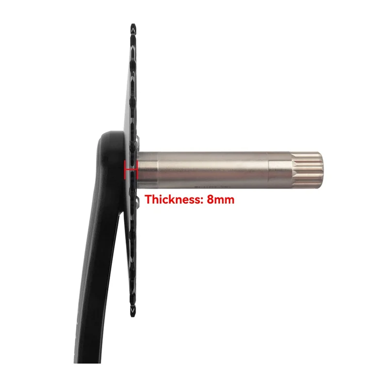 WUZEI 4.2Mm Offest Corona Chiusa 42T KIT Per SRAM FORCE AXS 12V Manovella 9/10/11/12S Stretto Ampio Montaggio Diretto Pignone