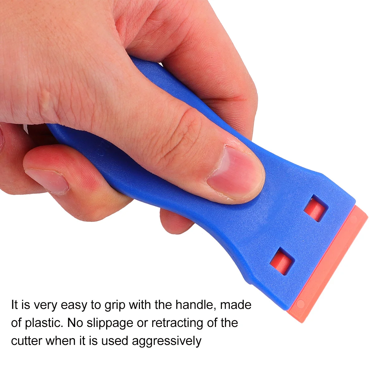 

Single-Edged Razor Scraper Set for Stickers Removal Strong Gripping Power Multi-Purpose Plastic Cutter for Glass