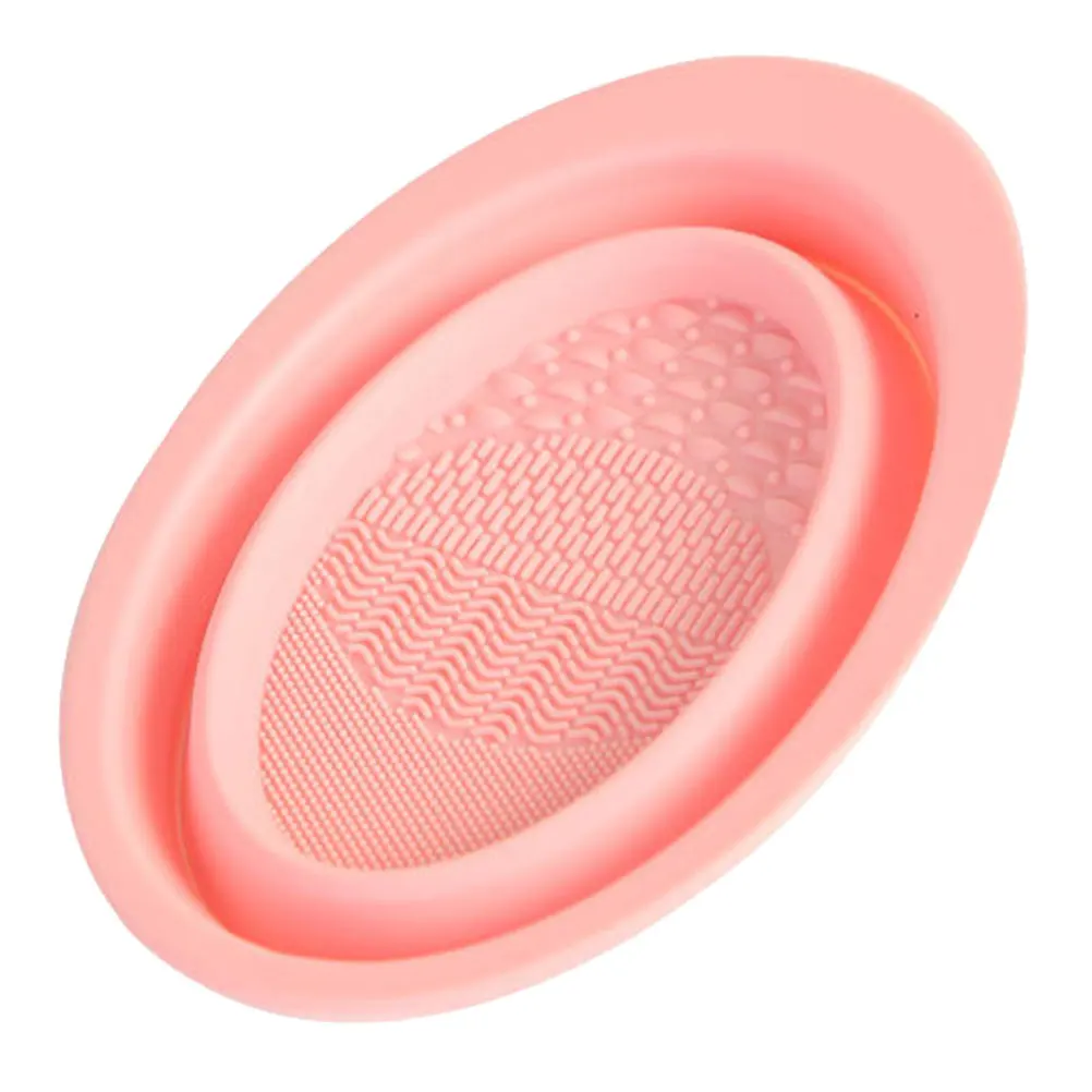

Makeup Brush Cleaner Reusable Silica Gel Bowl Portable Travel Size Gentle on Brushes Perfect for Cleaning Bristles Without
