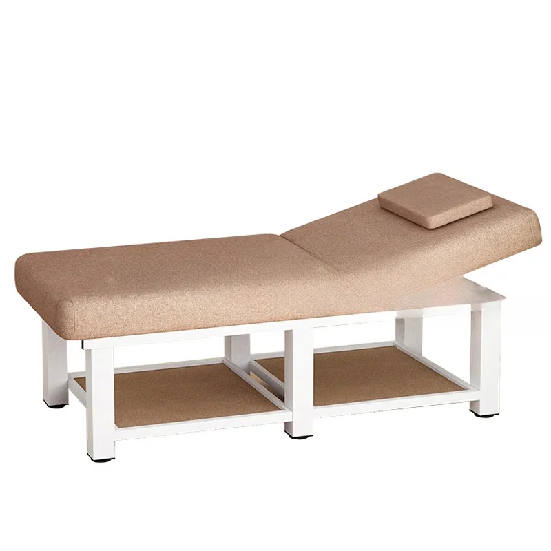 High-end Massage Tables Beauty Salon Special Bed Massage Beds Physiotherapy Home Bed with Hole Folding Embroidery Spa Bed