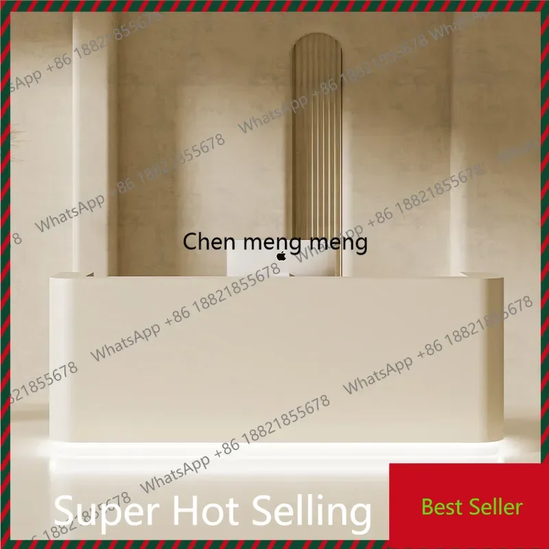 

Counter Modern Reception Desk Service Desk Recepcion Mostrador Furniture Counter Front Reception Desk Beauty Register Simple