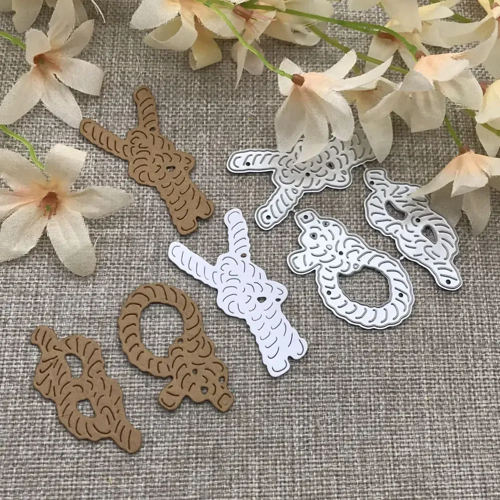 Henneptouw Decoratie Metalen Stansmessen Stencils Voor Diy Scrapbooking Decoratieve Embossing Handwerk Stans Snijmal Mal