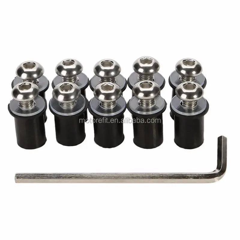 Motorcycle universal Modification 5mm Windshield Surround Screw 10 PCS Set