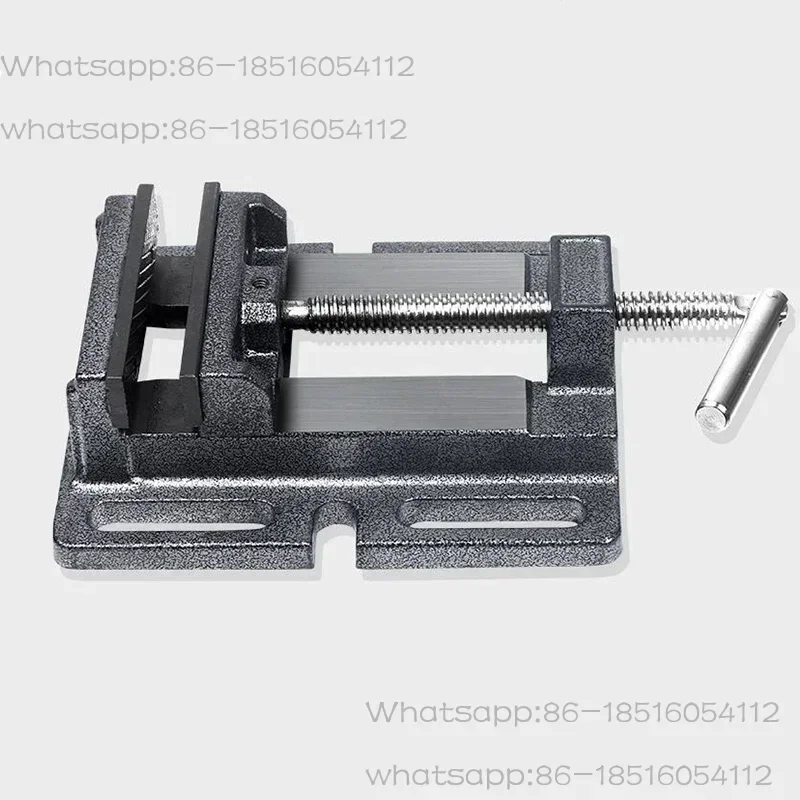 3/2.5 Inch Cast Iron American    Flat-Nose Pliers Bench Clamp Fixed Bench Vice Precision Drilling Jig Maximum 65-80MM