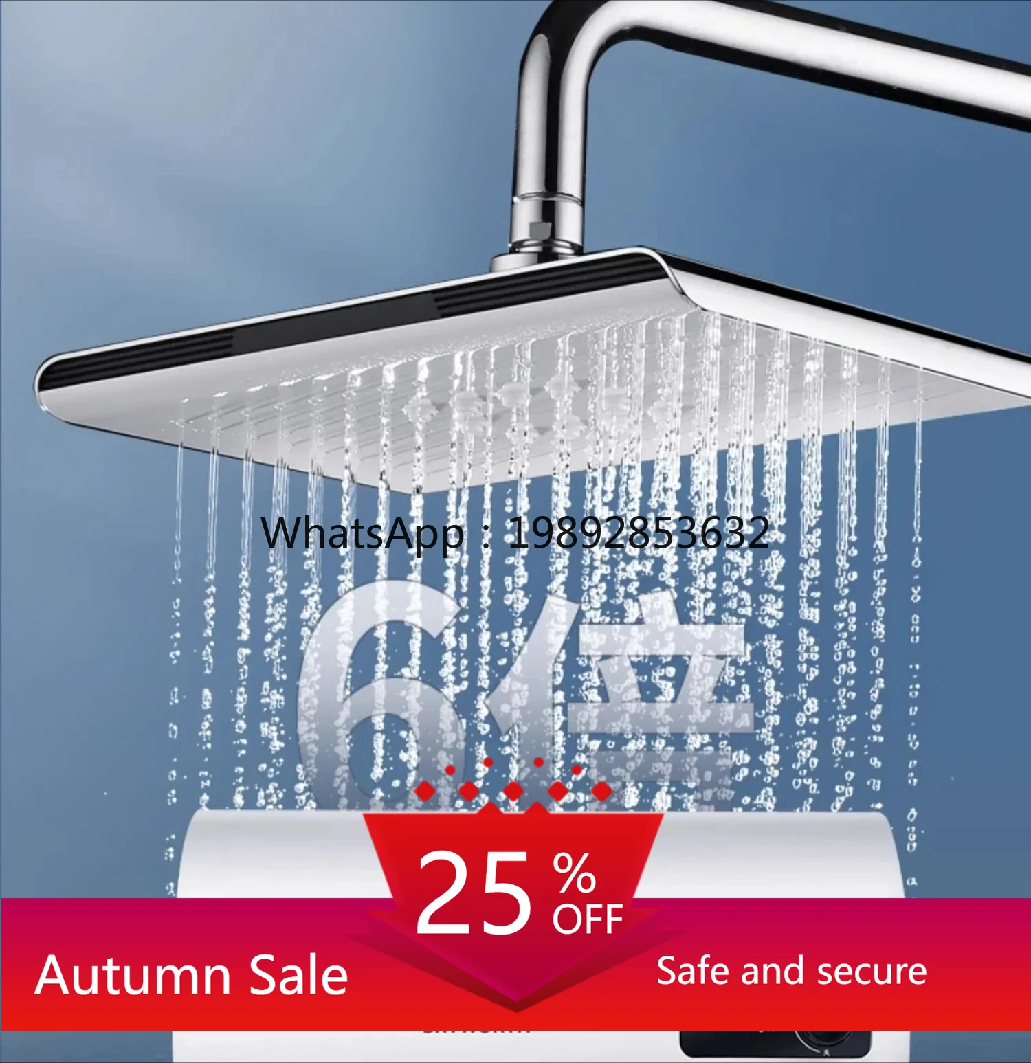 

water heater electric household water storage toilet energy saving fast heating small bath shower frequency conversion