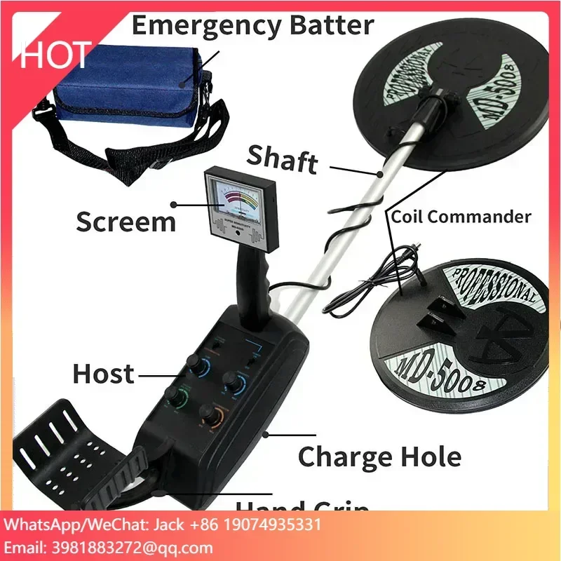 MD-5008 Ground Metal Detector 3 Meters Detector Underground Metal Detector