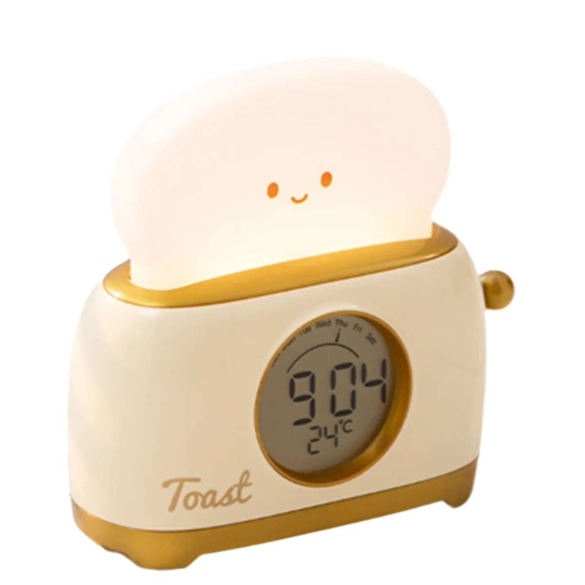 ABLQ Toast Night Lamp Lights with Timing Function and Infinite Dimming Dimming LED Breader Lamp 1200mAh Night Light