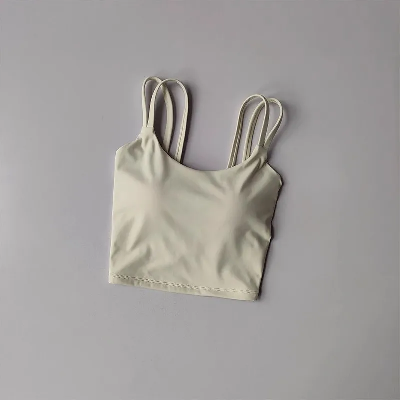Damen-Yoga-Sport-BH, stoßdämpfende Brustkollektion, schöner Rücken, schnelltrocknende Fitness-Trainingsweste – Detail 12