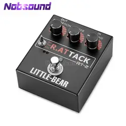 Little Bear HiFi Electric Guitar Effector 3 RAT model DIRTY/TURBO/VINTAGE Stomp Box Pedal LM308AN Guitar Amplifier