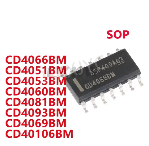20/PCS New CD4066BM CD4051BM CD4053BM CD4060BM CD4081BM CD4093BM CD40106BM CD4069BM SOP chip In Stock