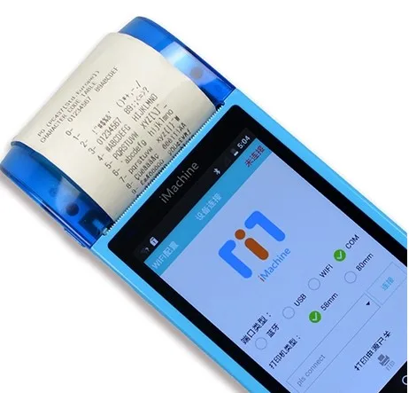 

Mobile Android POS Device Touch Screen Handheld Pos 58mm Thermal Printer 5 Inch 3G WIFI Barcode Point of Sale System