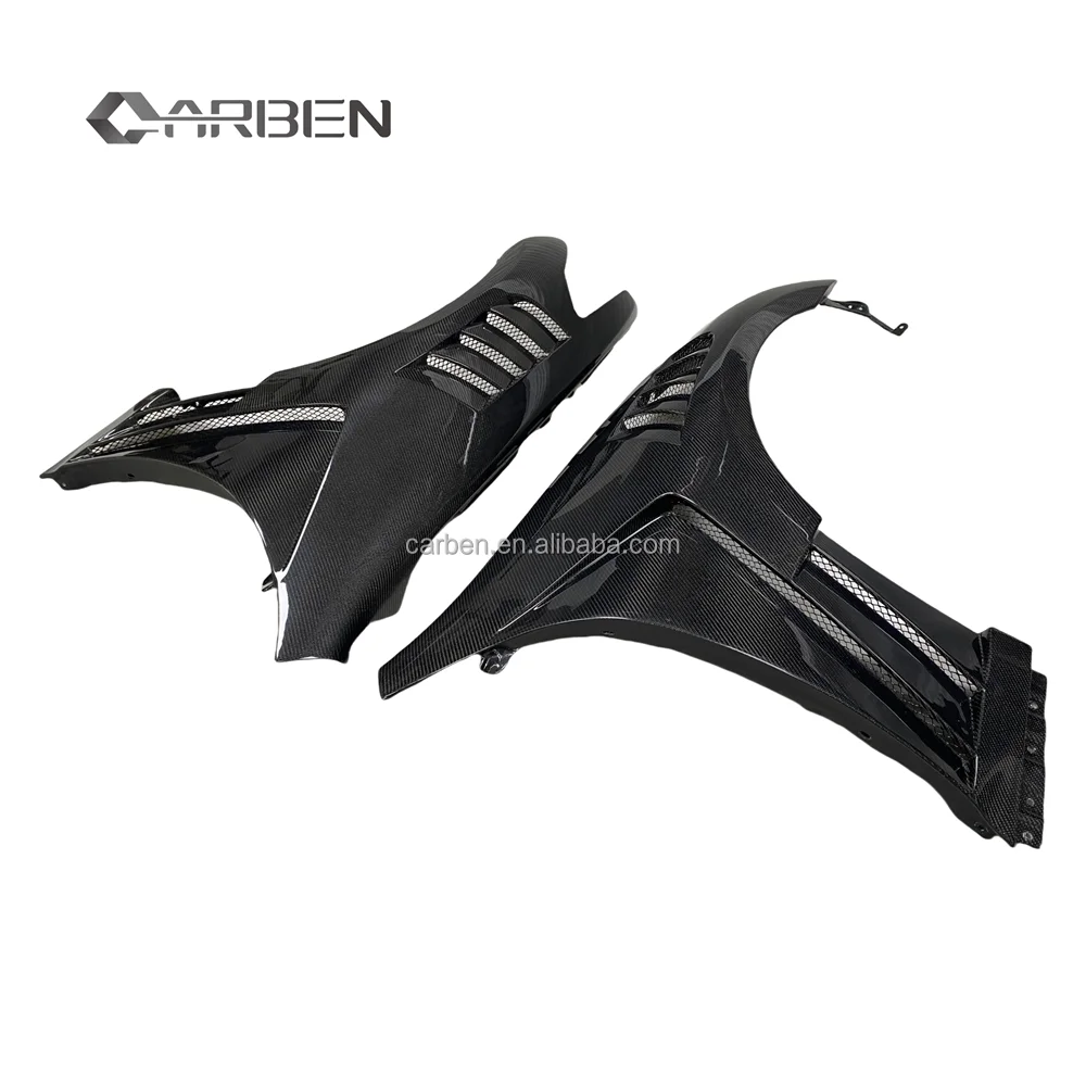 

High Quality V2 Style Carbon Fiber Front Fender for Infiniti G37 4-Door New Condition