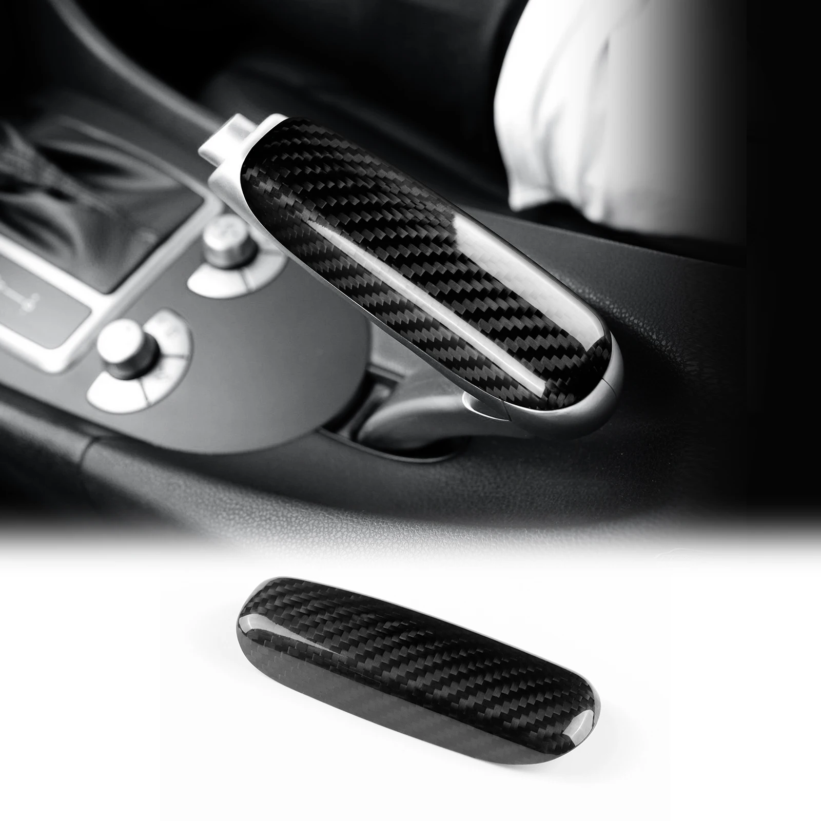 

Твердое сухое углеродное волокно для защиты ручек ручного тормоза автомобиля Mercedes Benz SLK R171 2004 2005 2006 2007 2008 2009 2010