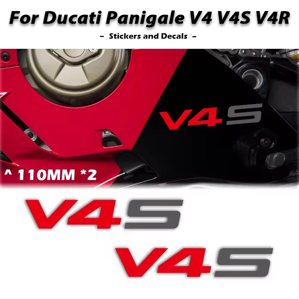 

Panigale V4 Fairing Protection Stickers For Ducati V4S V4R V4SP Custom Logo Decals with Hollow Out Design
