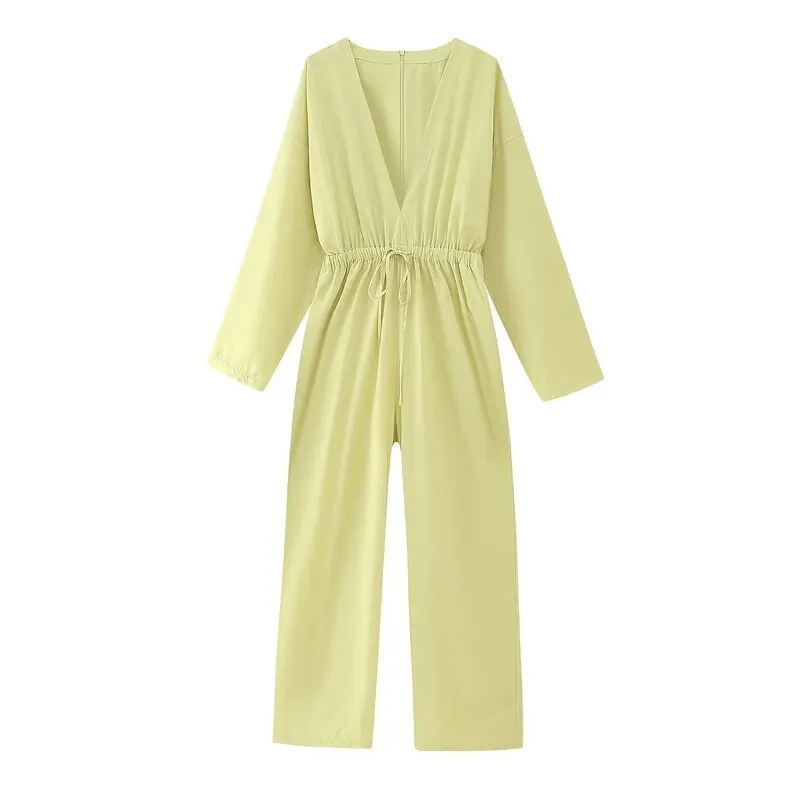 

Faionable Long Puffy One-Piece Suit Women's High Waist Cotton Blend Commute Sle Autumn Trendy Slimming Ensemble