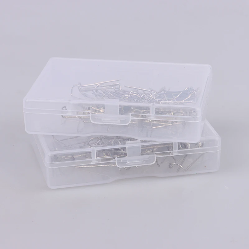 50pcs Metal Pins Silver U-Pin for Jewelry Display Quilt Applique Dressmaker Pins Sewing Needle Sewing Accessories