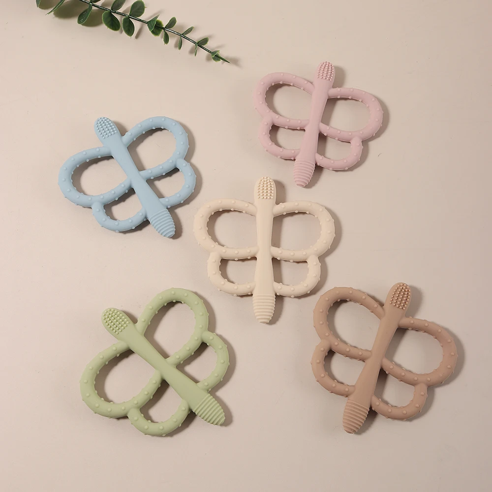 2025 New Design Silicone butterfly Teether - BPA-Free, bee s