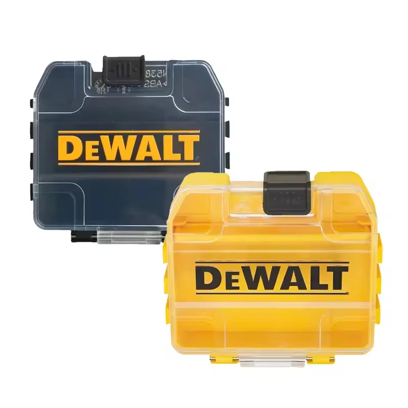 DEWALT Yellow Black Mini Storage Box Authentic Original Drill Bit Box High Hardness Stackable Plastic Hard Shell Case Hand Tools