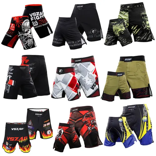 Imagen 2 del producto VSZAP deportes Casual correr hombres de gran tamaño resistente al desgaste lucha americana Jiu-Jitsu entrenamiento boxeo Muay Thai pantalones cortos