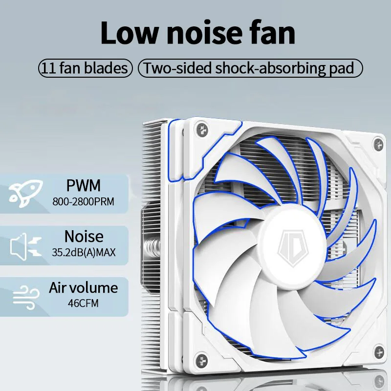 ID-COOLING IS-47 XT 4 HeatPipes processeur CPU refroidisseur d'air 92mm PWM ventilateur de refroidissement ITX radiateur pour Intel LAG1700/1200/115X AM4 AM5