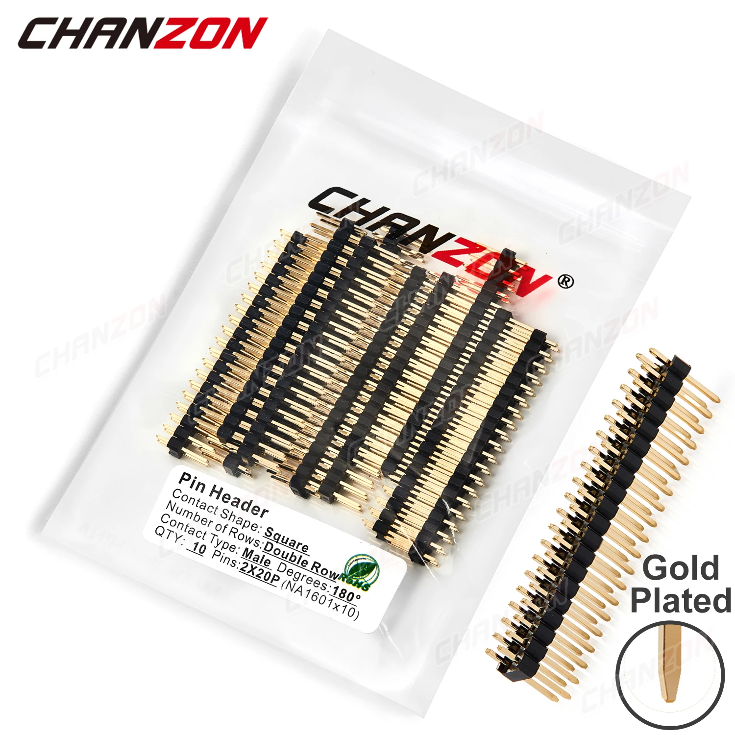 Neuer 2x20 Pin Stecker Gpio Dual-Header 40-polig Doppelreihig 2,54mm Vergoldet Zweireihiger Nano-Steckverbinder für Arduino PCB Raspberry Pi – Detail 1