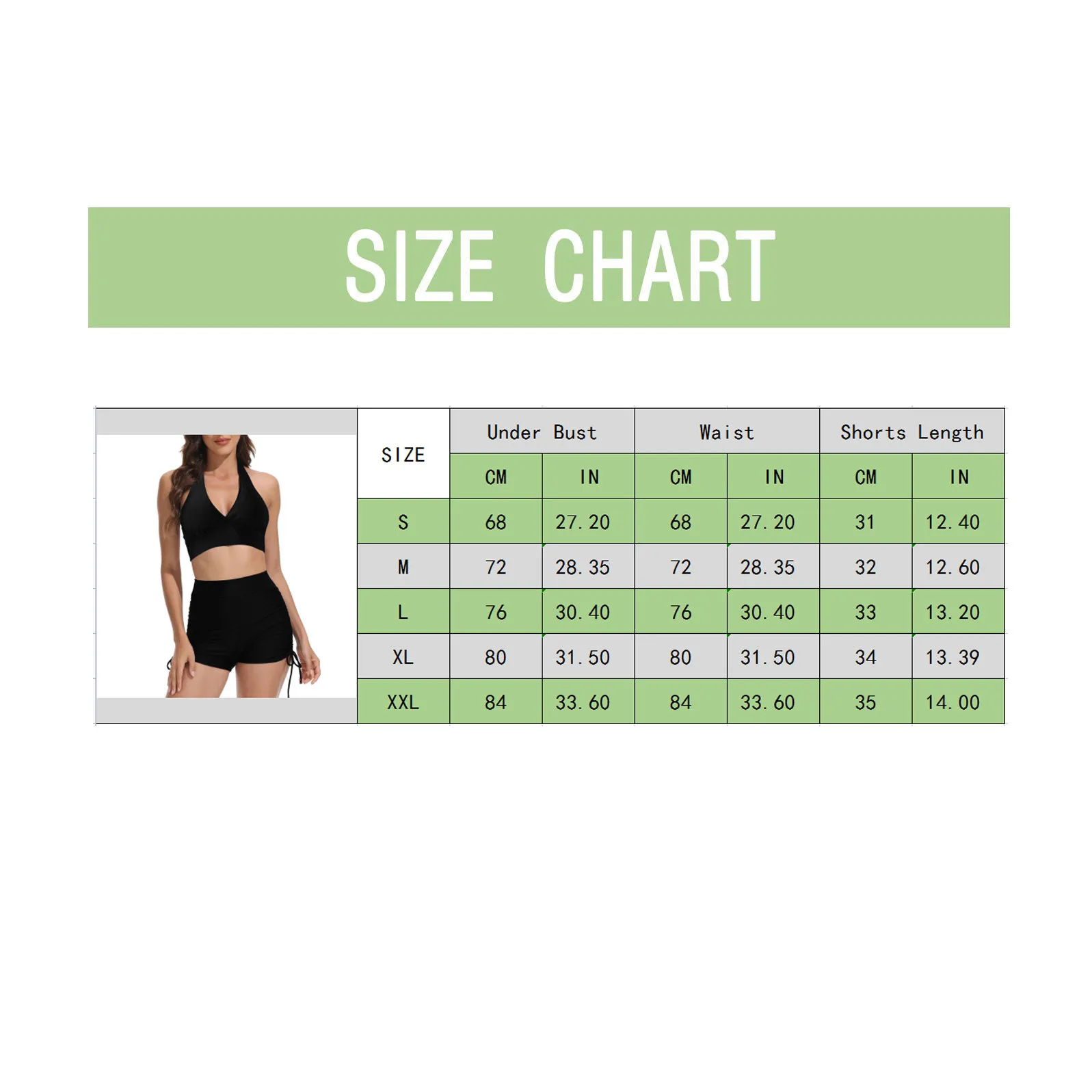 2024 Ladies Summer Bikini Two Piece Swimsuit Push Up High Waist Halter Neck Bathing Suit Female Backless Drawstrings Beachwear