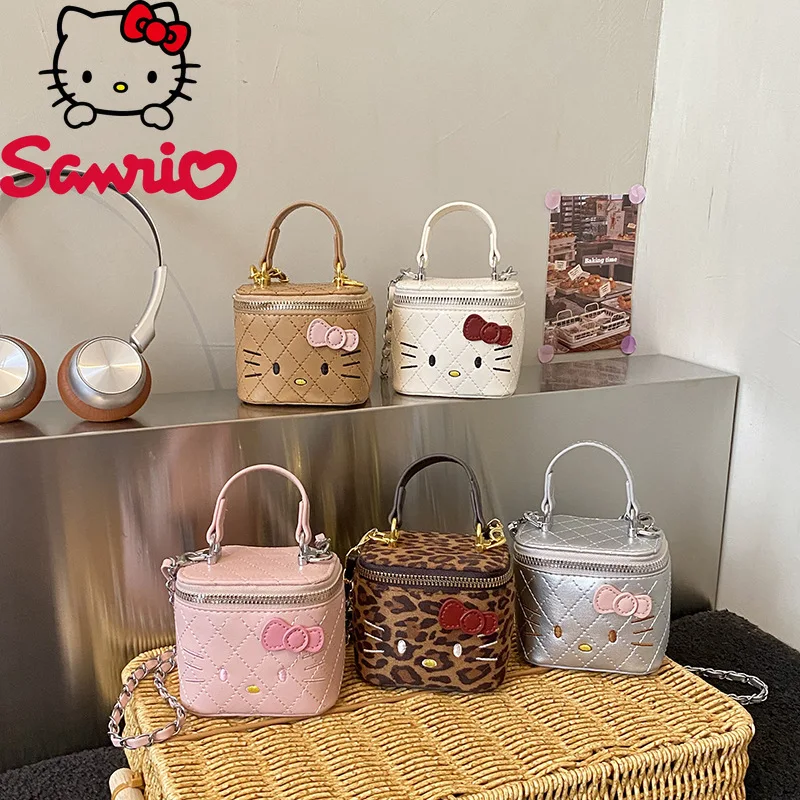 

Hello Kitty New Women's Crossbody Bag Fashionable High Quality Girls Portable Lipstick Bag Versatile Women's Mini Storage Bag