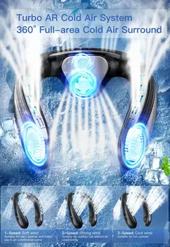 新款頸部空調便攜式頸部風扇可充電半導體冷卻無葉風扇戶外個人風扇可穿戴式降溫器 6 最佳銷售 個人空調 - №4