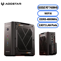 AOOSTAR GODZ Mini PC AMD R7 7435HS 8-core 16-thread Computer DDR5 PCIe 4.0 SSD WiFi 6 High Performance Gaming Desktop Computer