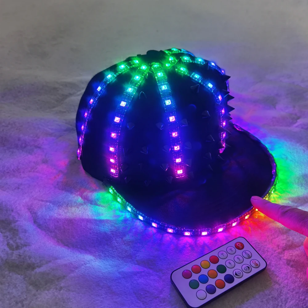 High Brightness LED Lighting Baseball Cap Outdoor Sun Protection Performance Cap Fashion Trend Leisure For Night Light Party Glo