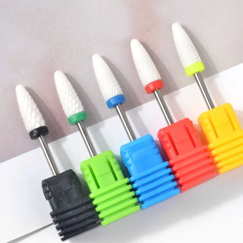 1pcs Ceramic Rotate Nail Drill Bits Nail Milling Machine Apparatus for Manicure Accessories Gel Remover Nail Tool