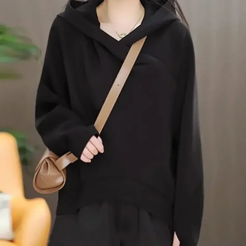 Cotton Red Woman Tops Hooded Sweatshirt for Women Black Plain Hoodies Cheap Dropshiping Aesthetic Casual M Y2k Vintage Y 2k Kpop