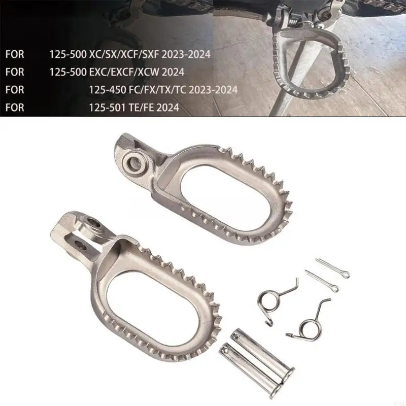 M76E Metall-Motorrad-Fußrasten-Set mit Griffzähnen für FE FE Trail Control – Detail 4