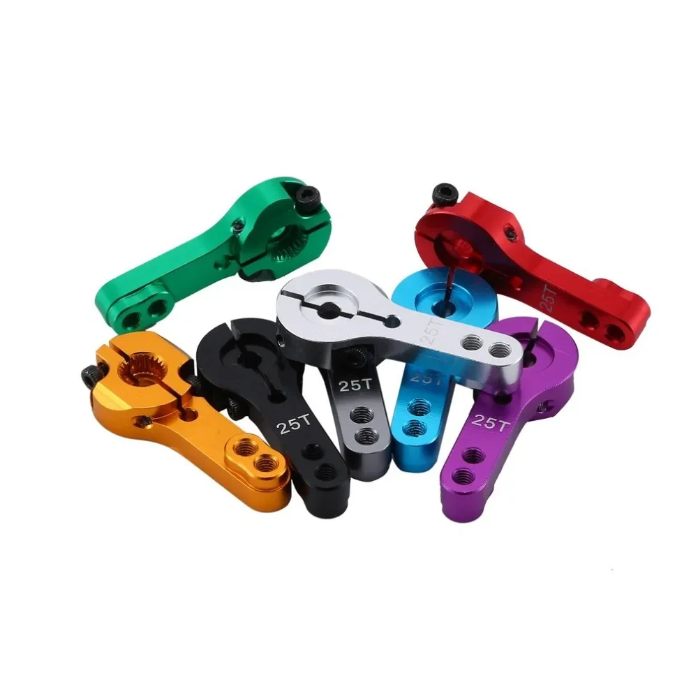 25T M3 RC Servo Aluminum Arm Set for MG995 MG996R E9001 RC Car Crawler Model Futaba HL JX SPT PowerHD Wltoys DIY Accessories