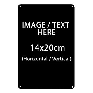 DIY Kustom Dekoratif Pelat Dinding Seni Tanda Timah Logam Kerajinan Poster Plakat Persegi Panjang Papan Logam Tanda Dekorasi 20x30cm / 30x40cm 8 pelat logam kustom penjualan terbaik - №