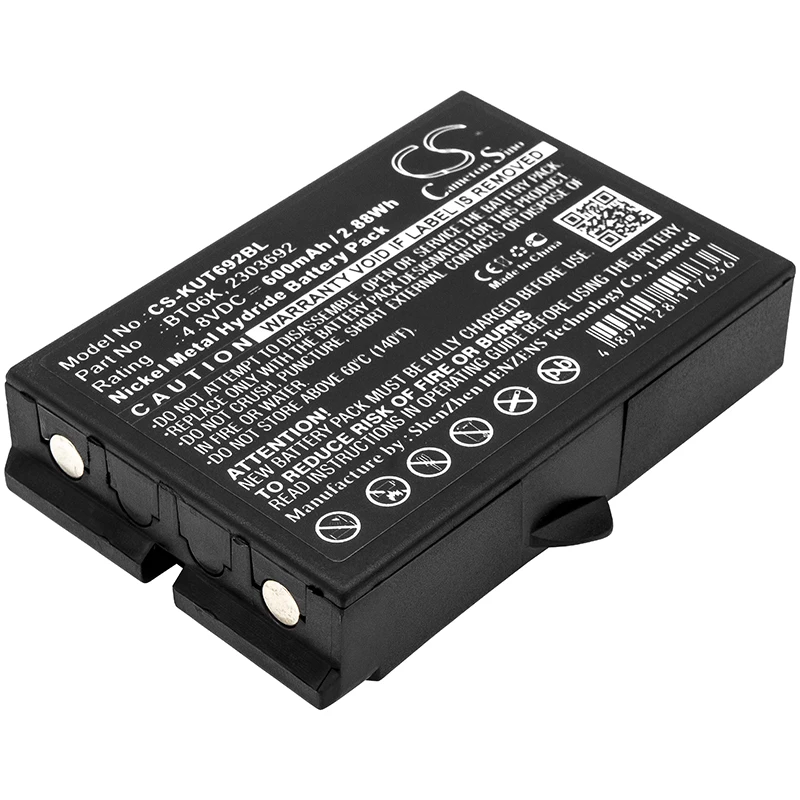 

Ni-MH Crane Remote Control Battery for IKUSI, 4.8V, 600mAh, Compatible Models: 2303692, ATEX transmitters, RAD-TF transmitters