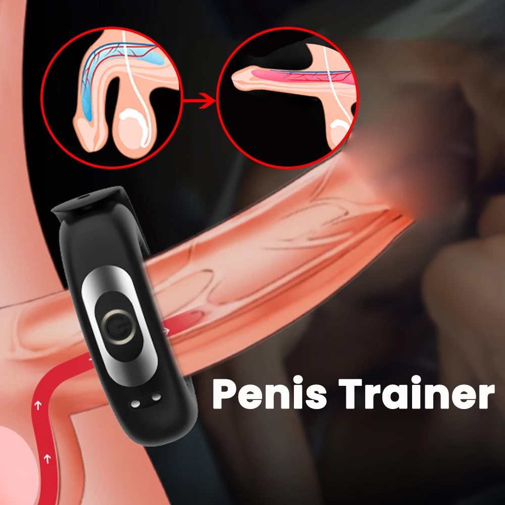 Vibrating Penis Rings Cock Ring with Adjustable Buckle Vibrator Sex Toys for Men Long Lasting Erection Penis Massager Cockring