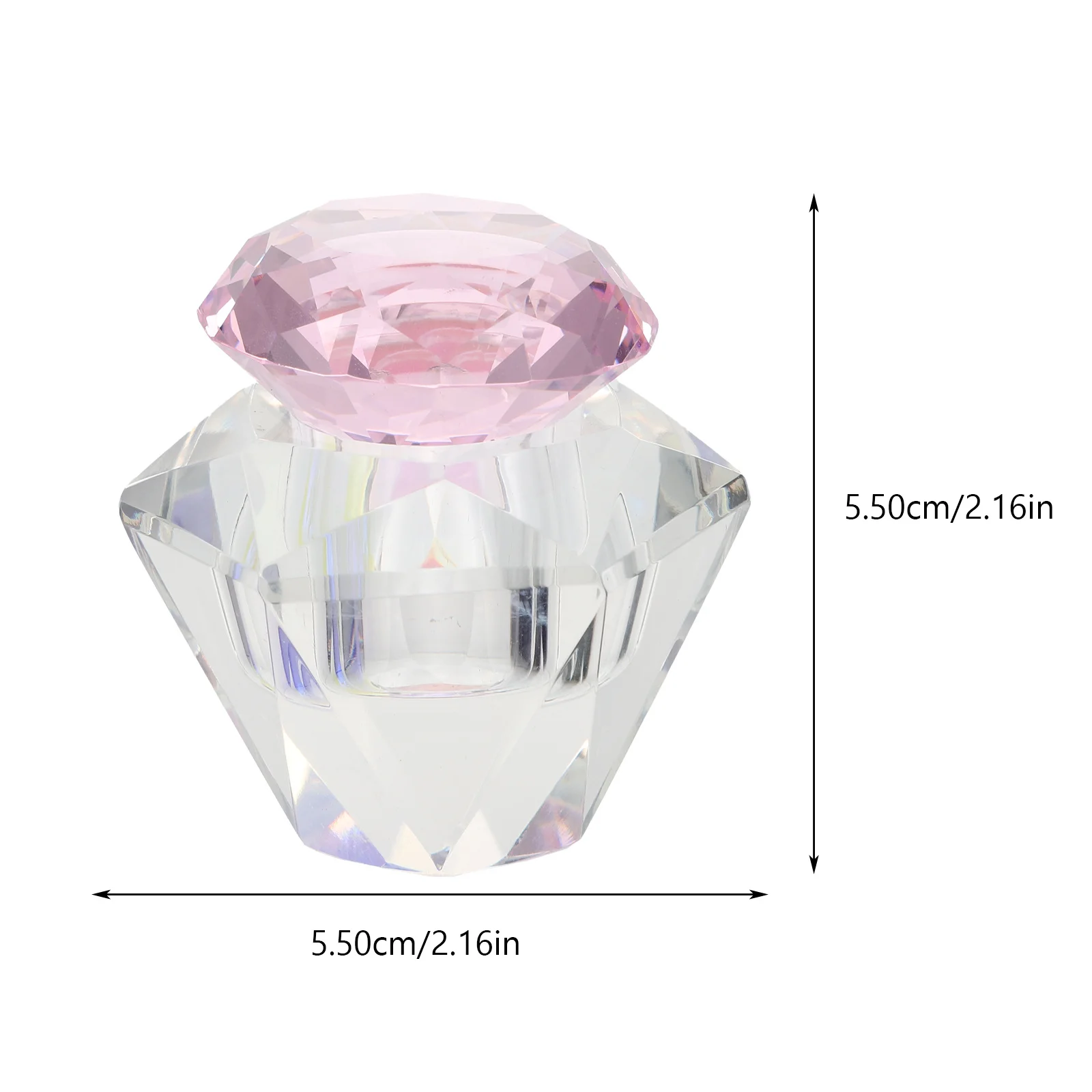 1Pcs Nail Art Crystal Irregular Cup Durable Acrylic Liquid Powder Mixing Container Nail Supplies