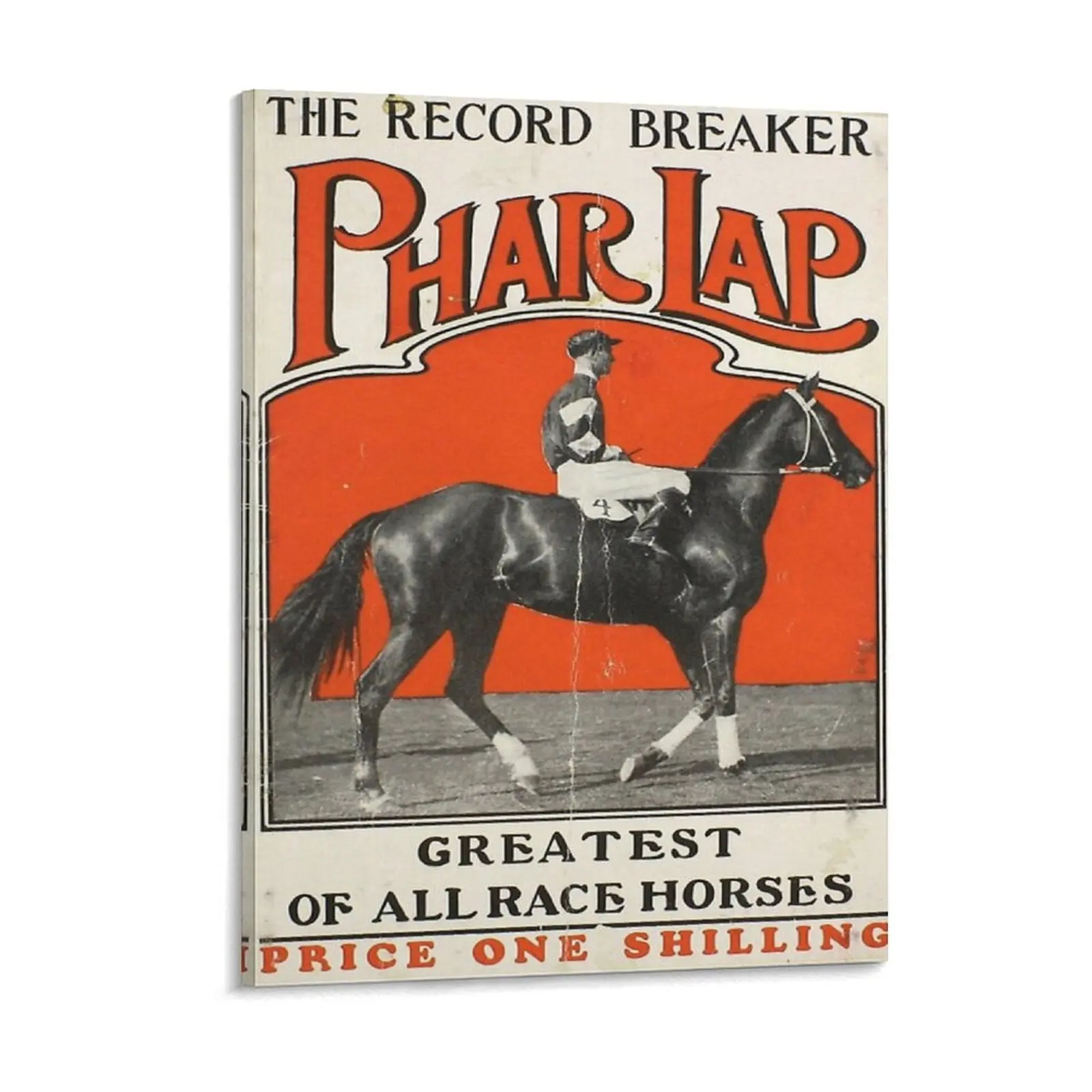 

Phar Lap Australia S Greatest Racehorse Canvas Painting Vintage Cinema Design Design Design Framed Wall Paintings