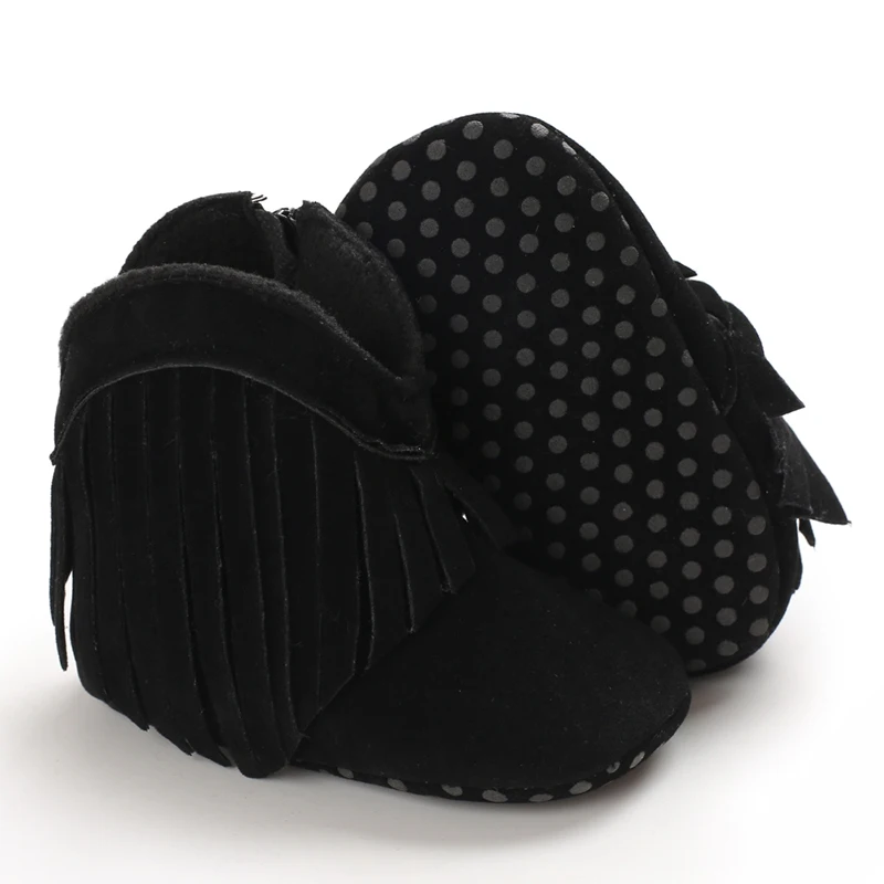 Winterstiefel für Babys, Jungen und Mädchen, 0–18 Monate, im Western-Stil, aus Denim, ideal zum Laufenlernen, warm, lässig, modisch. – Detail 29