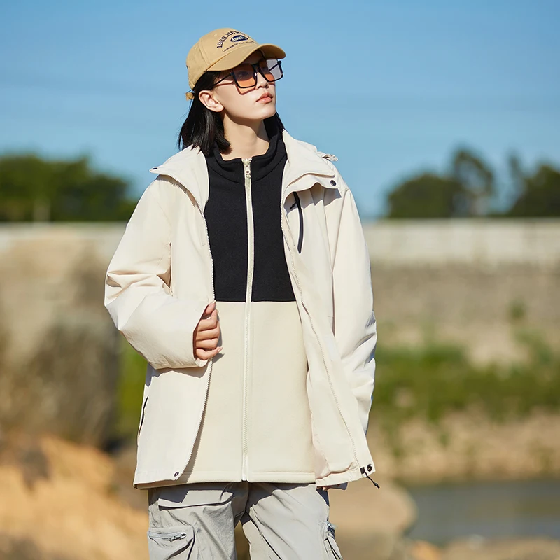 للجنسين سترة عادية انفصال بطانة داخلية في الهواء الطلق سترة واقية معاطف كاكي البحرية الجيش الأخضر الأسود ملابس خارجية ملابس الشتاء الخريف