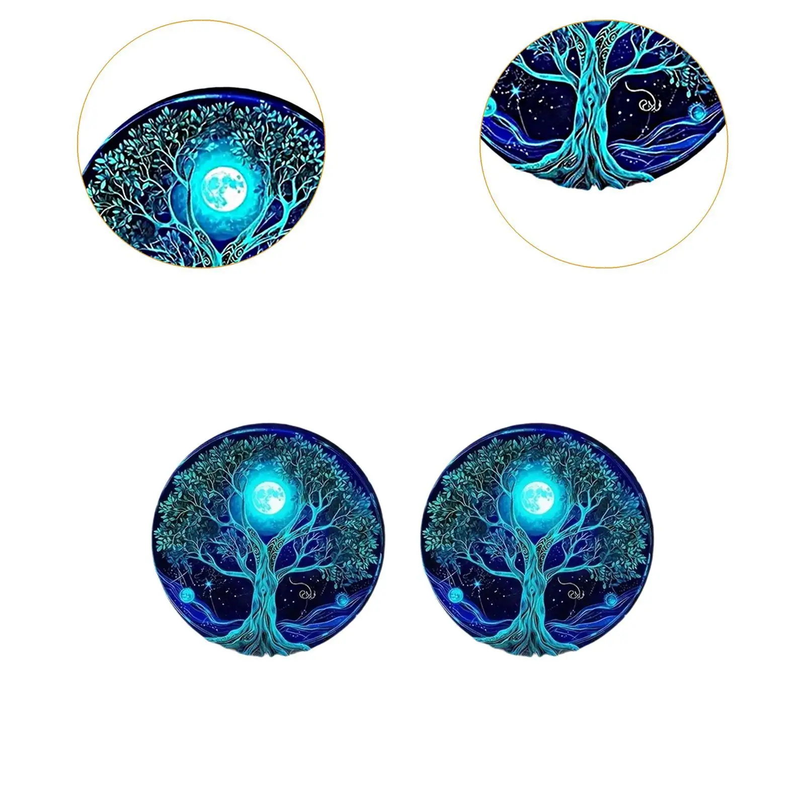 2x قواعد أكواب حامل أكواب السيارة العامة هدايا للنساء والرجال بساط مبتكر مضاد للانزلاق