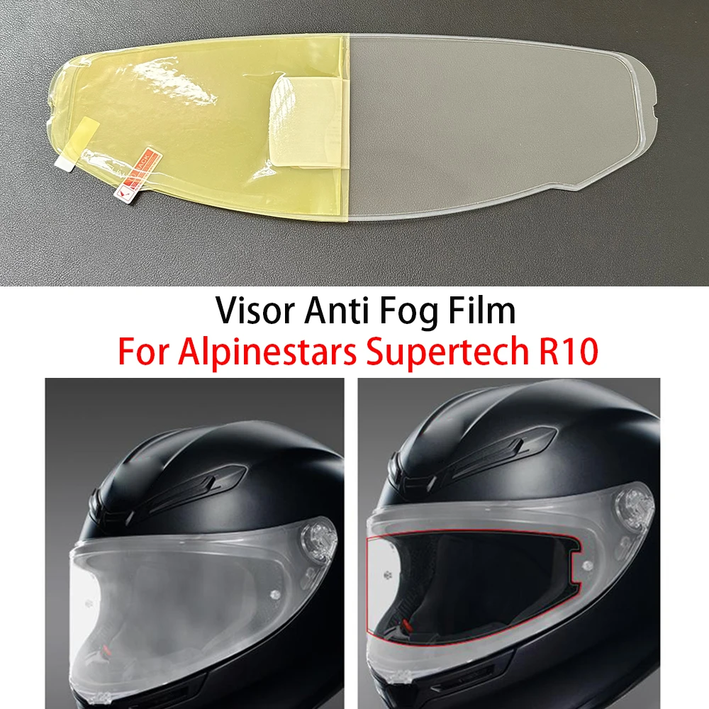 Anti Fog Film For Alpinestars Supertech R10 Anti-fog Insert Sticker Mtorcycle Helmet Visor Accessories