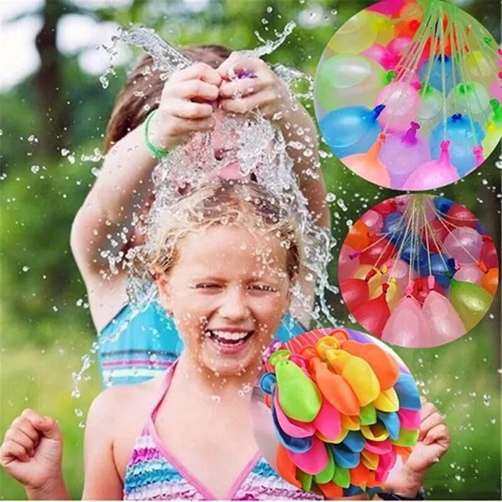 111pcs Summer Water Balloons Toys for Children Adults Outdoor Water Game Pool Games Beach Party