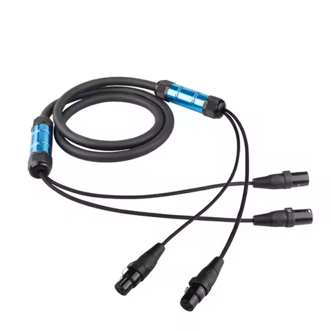 Snake Cable 2/4/8/12/16 Channel XLR Cable 3 Pin Male to Female Professional Audio Stage Lighting Extension 1.5m 2m 3m 5m 10m 15m