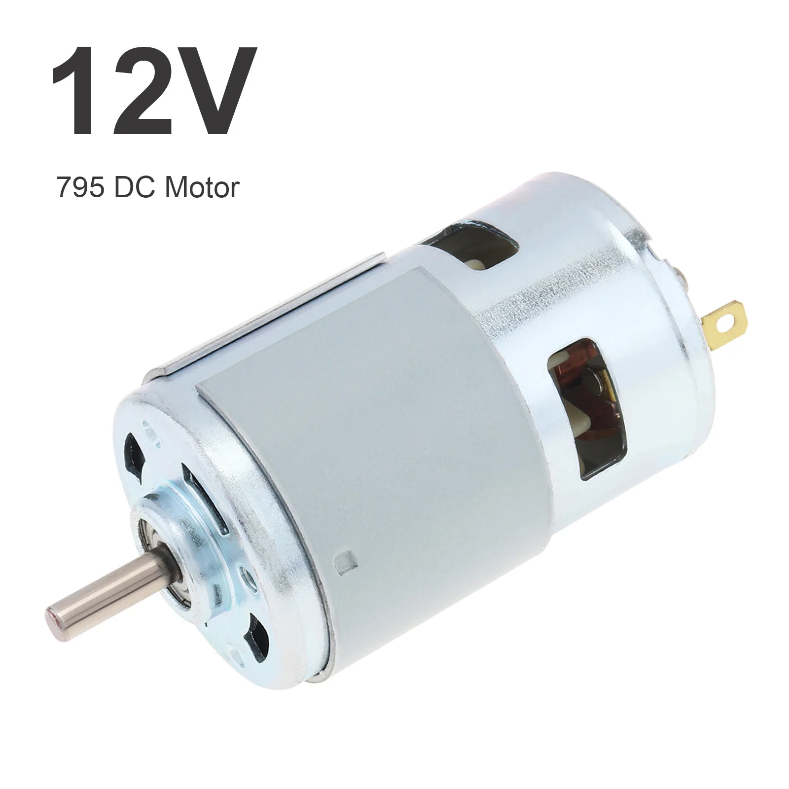 

795 DC Motor 12V 3000-6000RPM High-speed Large Torque Micro Motor for DIY Toys / Drill /Micro Machine with Double Ball Bearing