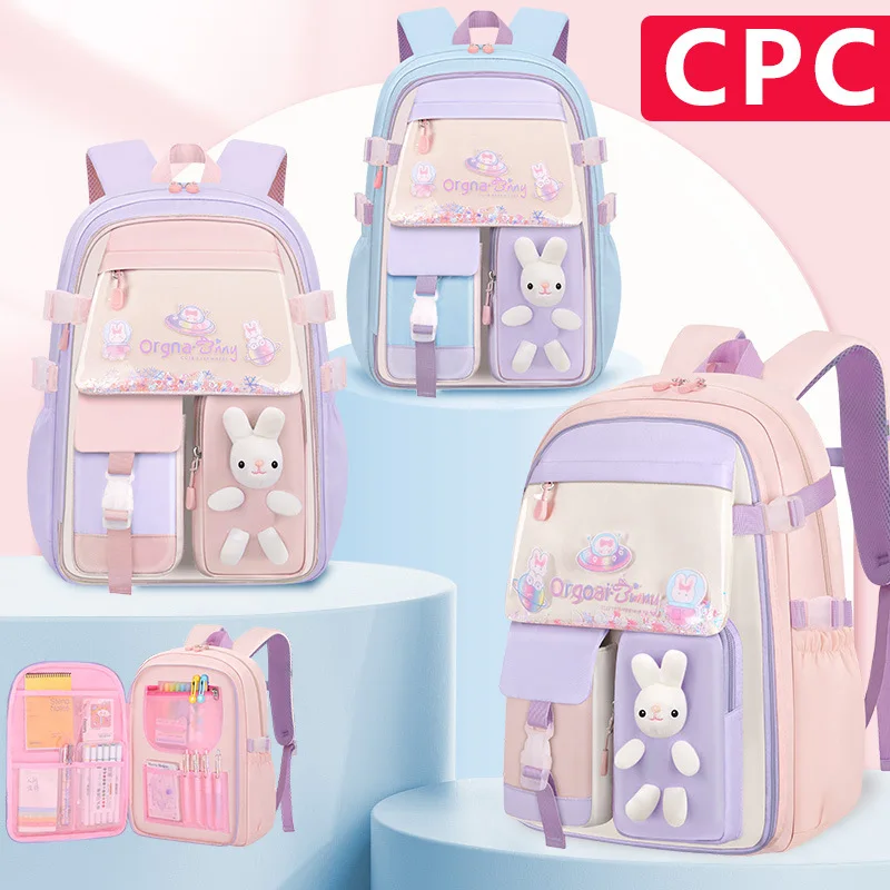 

2026 New Lightweight Spine Protection School Backpack for Kids Girls Boys