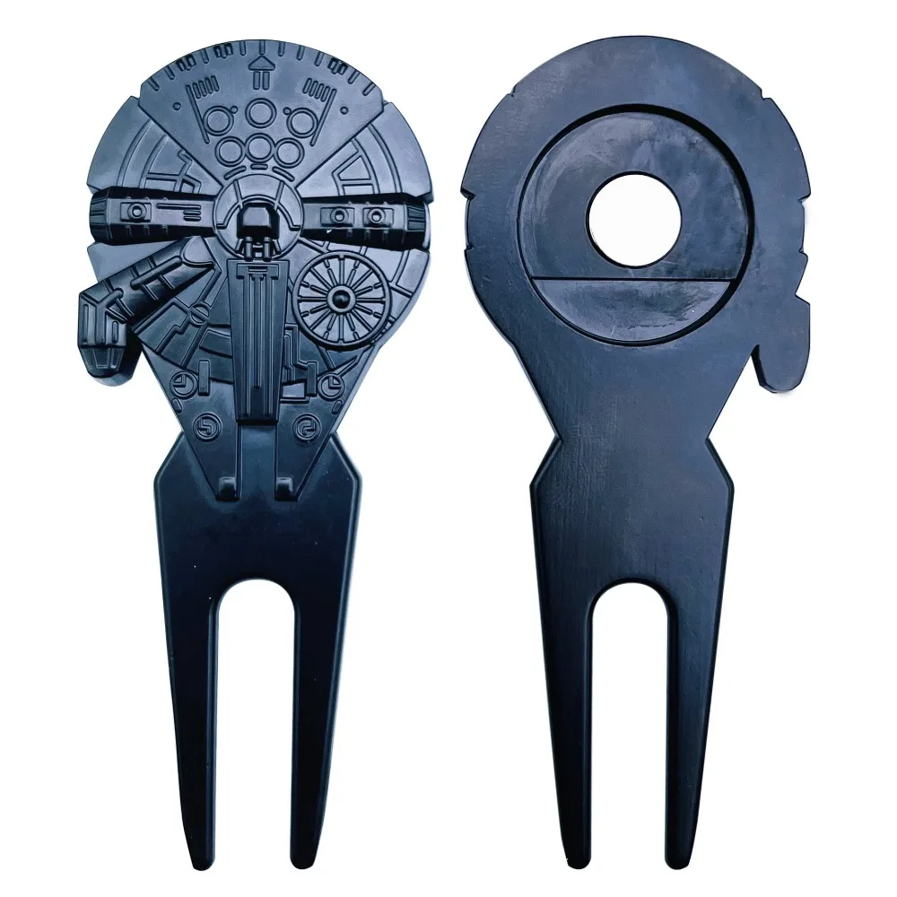 Neues Kreatives Raumschiff-Golf-Divot-Tool aus Zinklegierung in Grün mit Magnetischer Rückseite, Golf-Zubehör und -Ausrüstung – Detail 2