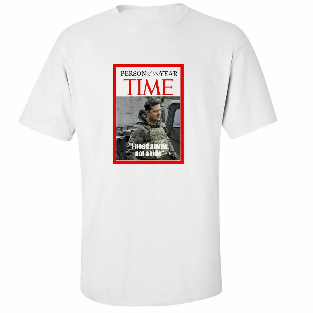 

Person Of The Year T-Shirt I Need Ammo, Not A Ride Funny Breathable Top, Loose Casual Mens T-shirt S-3XL