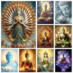 Diamond Painting Art 2024 New Arrival Thousand-Armed Avalokitesvara Buddha Diy Full Mosaic Diamond Embroidery Cross Stitch Kits